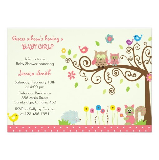 pink invitation card