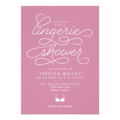 Lingerie Shower Invite 103